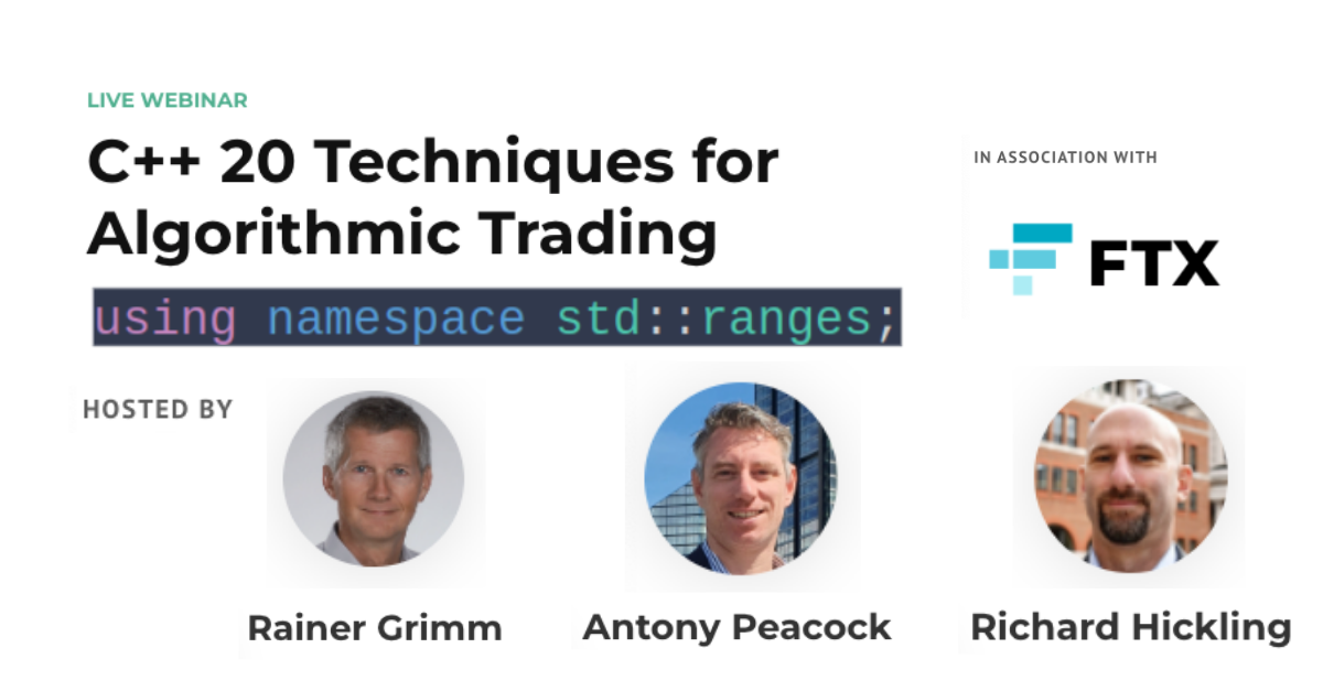 C++ 20 Ranges and Algorithmic Trading